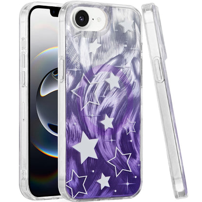 For Apple iPhone 17E /16E Stylish Pattern Fashion IMD Printed Design TPU Double Layer Slim Shockproof with Magnetic Back Case Cover