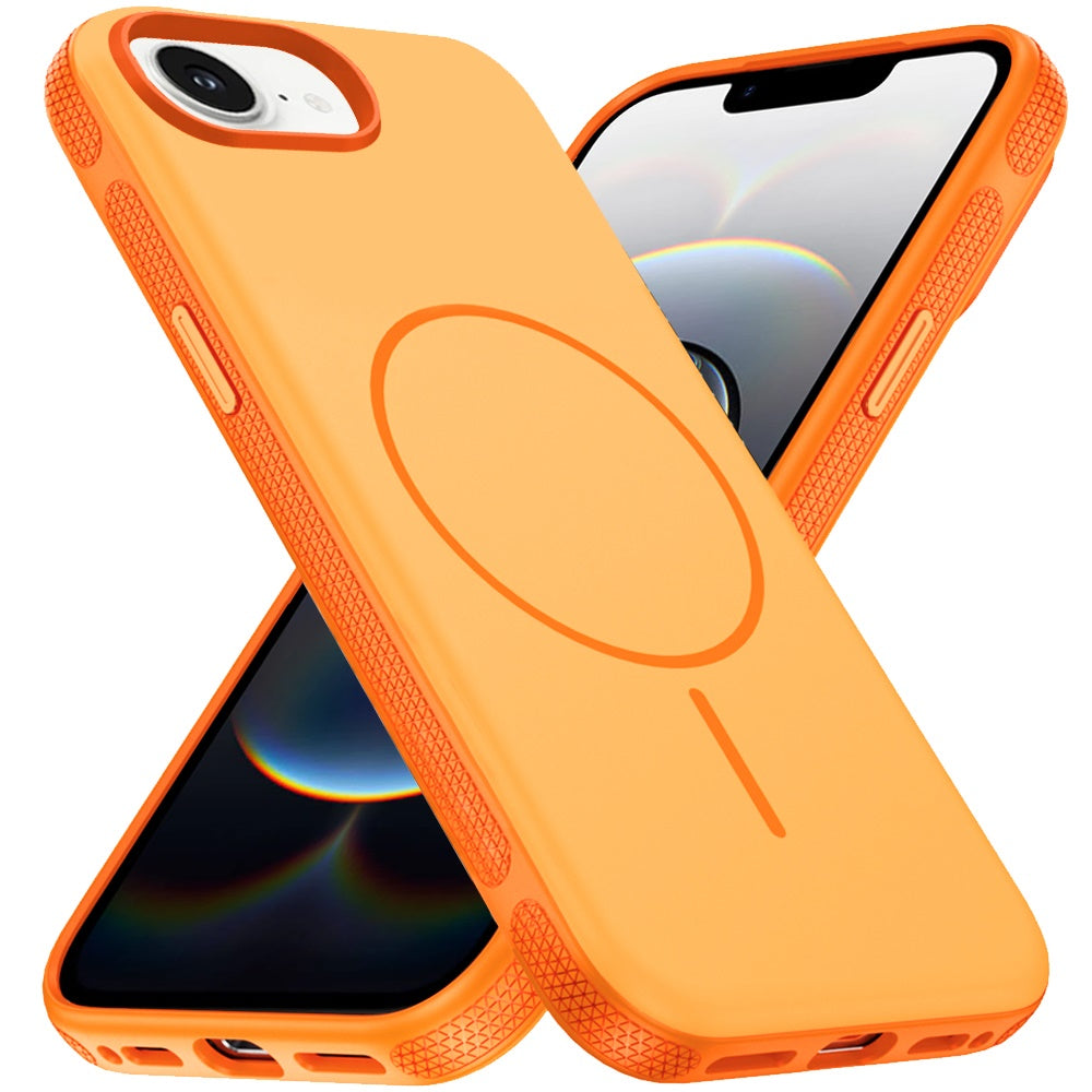 For Apple iPhone 17E /16E Super Magnetic Premium Edged Core Matte Thick Hybrid Drop Protection Shockproof Design Case Cover