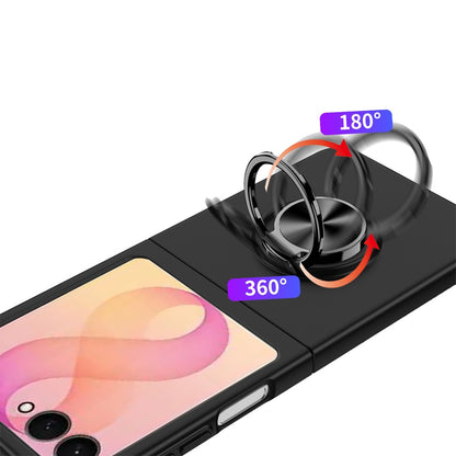Phone Case for Samsung Galaxy Z Flip 8 Invisible Ring Stand Shockproof Anti Slip Durable Grip Protective Hybrid Slim Fit Magnetic Car Mount Holder Cover
