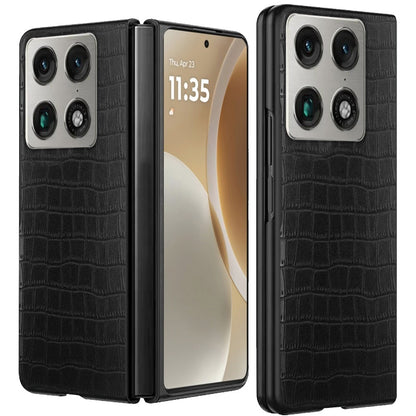 Phone Case for Motorola Razr Fold 2026 Premium PU Vegan Leather Hard Shell Snap On Slim Fit Hybrid Protective Reinforced Design Cover