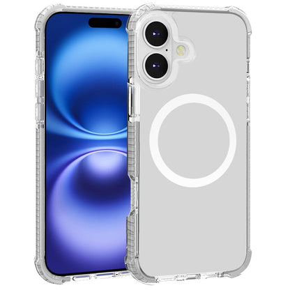 For Apple iPhone 17 (6.3") Magnetic Acrylic Case Transparent Back, Rugged Colorful Frame, Shockproof Hybrid, MagSafe Compatible Case Cover