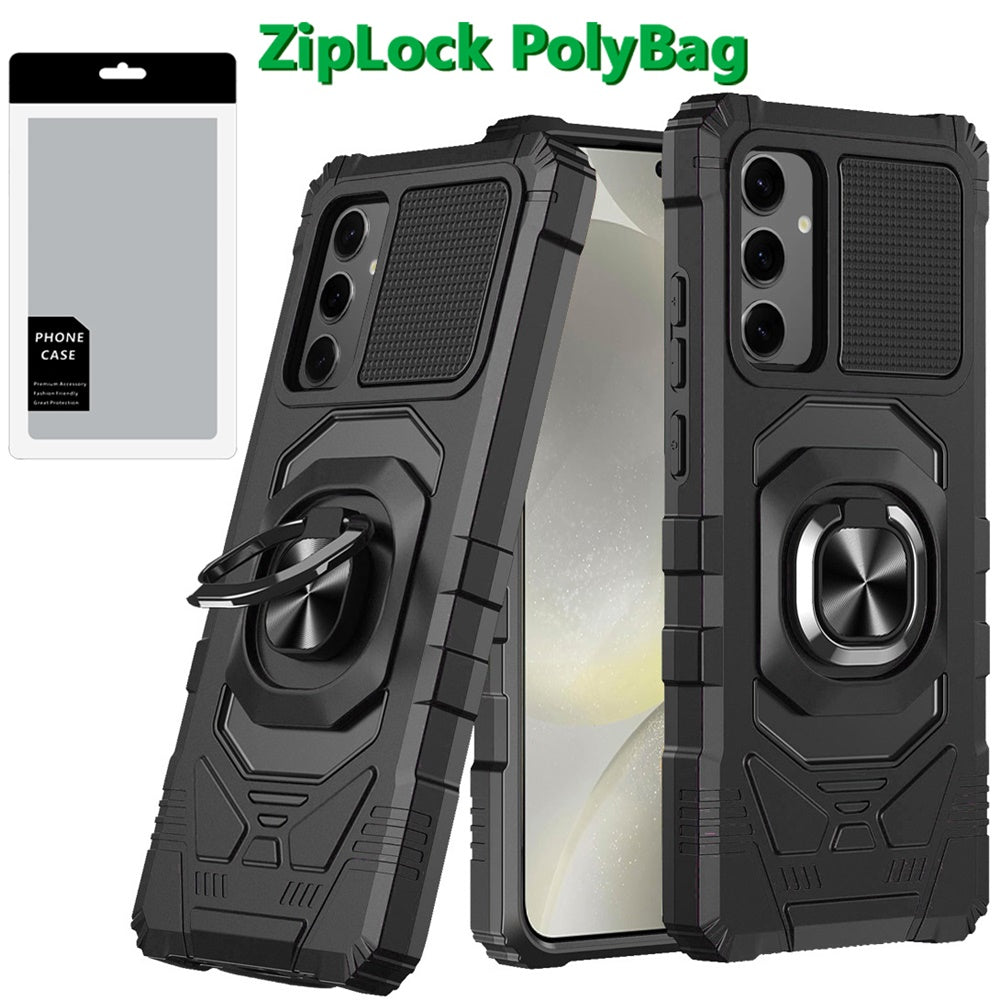Hybrid Dual Layer with 360° Rotate Magnetic Ring Stand Holder Kickstand TPU Rugged PC Shockproof