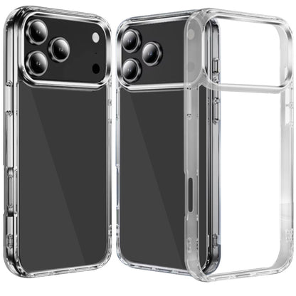 Phone Case for Apple iPhone 18 Pro Crystal Transparent Thick 2.0mm Shockproof Chrome Button Durable Grip Camera Protection Hybrid Design Cover Clear
