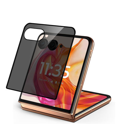 For Motorola Razr Ultra 2025 Privacy Screen Protector Tempered Glass, Anti-Spy, Scratch Resistant 9H, Black Screen Guard & Easy to Install Protector Black