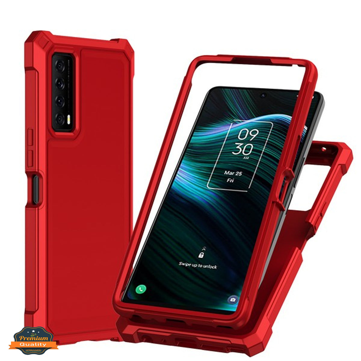 For Cloud Mobile Stratus C8 Full-Body Dual Layer Hybrid Case Slim, Drop-Proof TPU Hard PC, Durable Corner Front Bumper Protector Case Cover