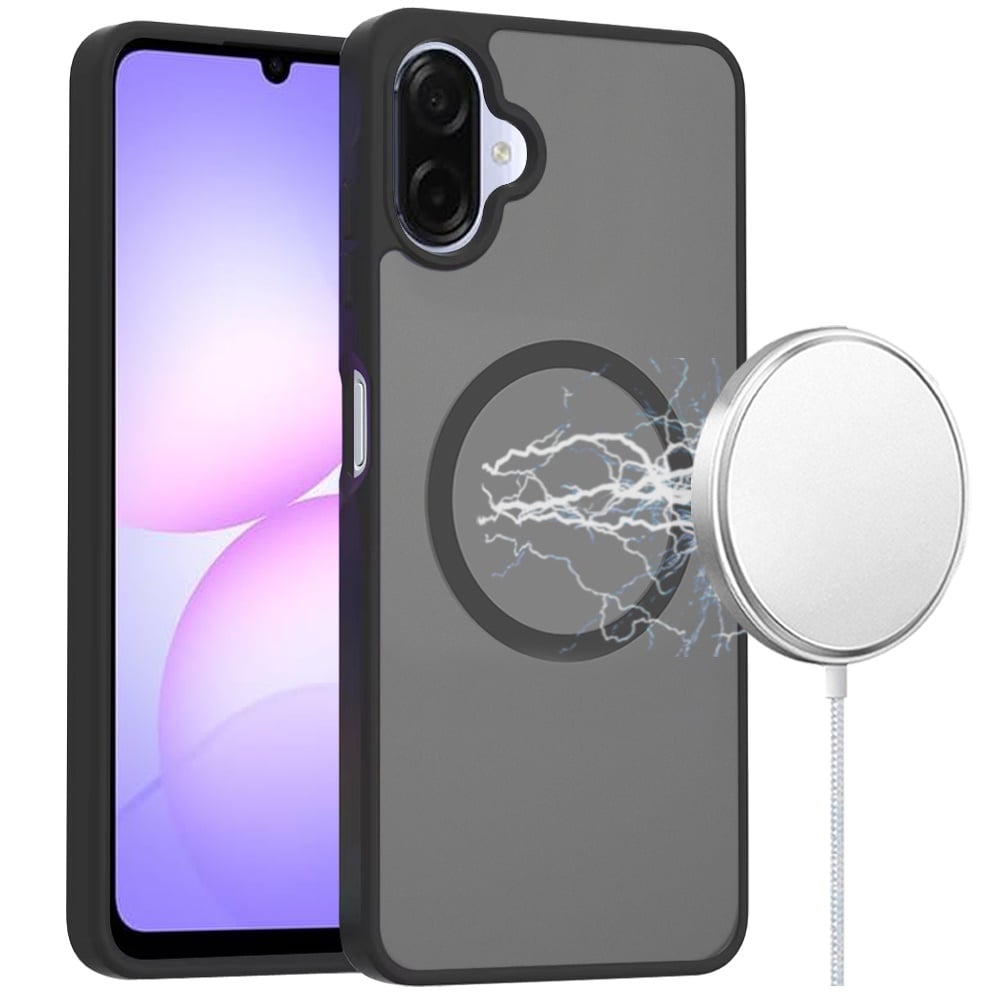For Samsung Galaxy A07 MagSafe Compatible Case Hybrid Soft TPU Bumper Hard Translucent Matte Back Slim Shockproof Case Cover