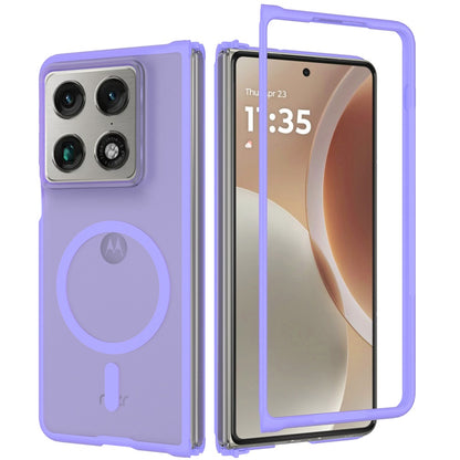 Phone Case for Motorola Razr Fold 2026 Magnetic Circle Matte Hybrid Shockproof Smooth Grip Durable Camera Protection Soft Touch TPU Armor Cover