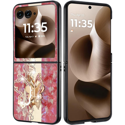 For Motorola Razr+ PLUS 2025 /2024 Diamonds 3D Butterfly Bling Sparkly Glitter Ornaments Engraving Hybrid with Stand Fashion Case Cover