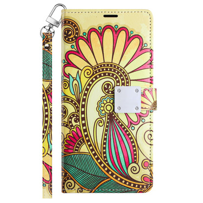 For Samsung Galaxy S24+ Plus Wallet Card Holder Magnetic Closure Shock Protection Lanyard Strap Secure Storage Design Case Cover ZigZag