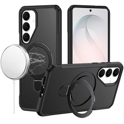 Phone Case for Samsung Galaxy S26 FE /Fan Edition Magnetic Ring Stand Matte Finish Shockproof Grip Slim Armor Heavy Duty TPU Protective Hybrid Cover