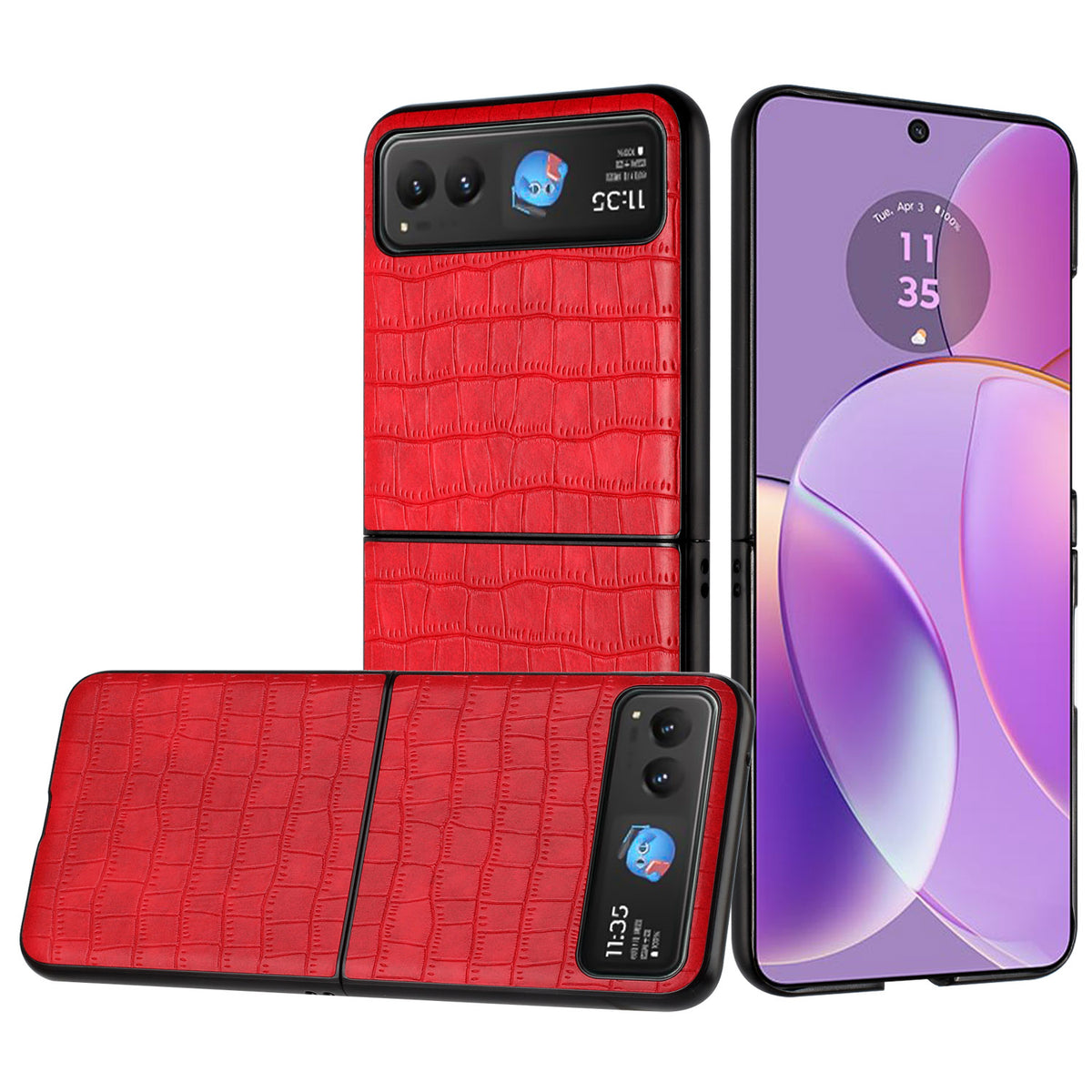 For Samsung Galaxy Z Fold 7 PU Vegan Leather Case, Premium Snap-On Hard Shell Cover, Slim Fit Protective Matte Finish Case Cover