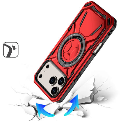 Phone Case for Apple iPhone 18 Pro Max Magnetic Ring Circle Stand Shockproof 360 Rotating Kickstand Hybrid Armor Anti Slip Protective Grip Frame Cover