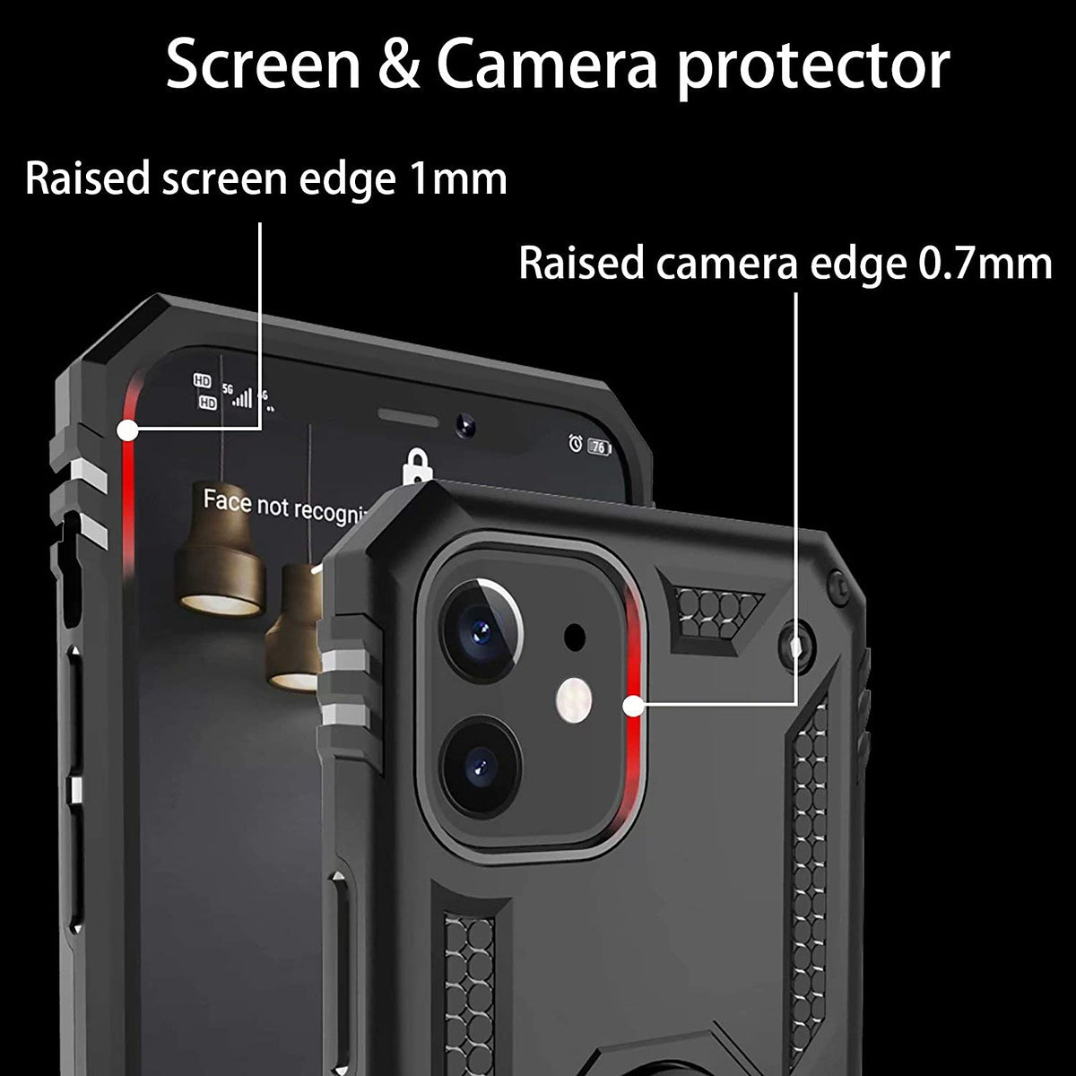 For Samsung Galaxy Z Flip 7 Shockproof Hybrid Dual Layer PC + TPU with Metal Ring Kickstand Heavy Duty Armor Shell Case Cover