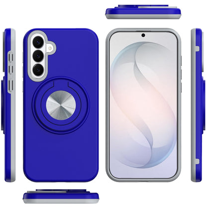 Phone Case for Samsung Galaxy S26 FE /Fan Edition Shockproof Magnetic Ring Stand Rotating CarMount Hybrid Metal Matte Finish AntiSlip Grip Kickstand Cover