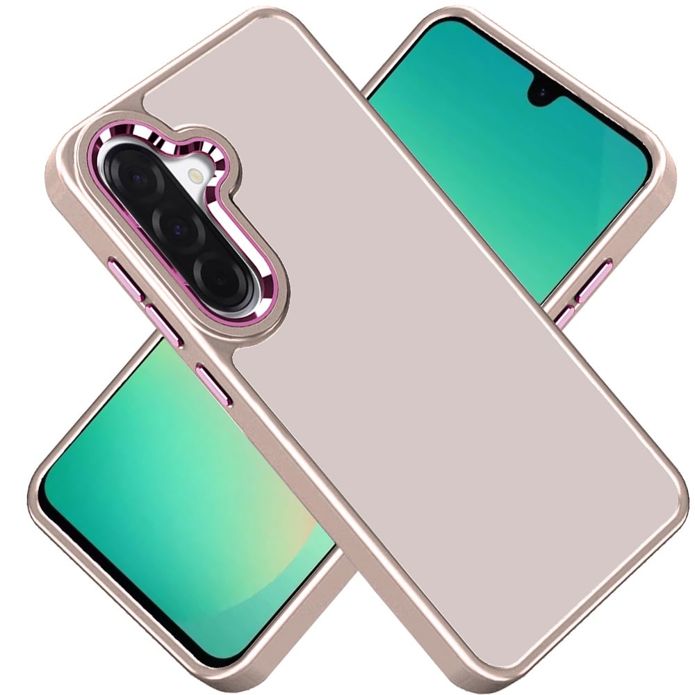 Phone Case for Samsung Galaxy A27 Polished Acrylic Hybrid TPU Slim Shockproof Metal Button Thick Durable Grip Camera Protection Anti-Scratch Cover