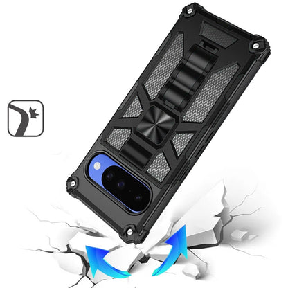 Phone Case for Google Pixel 11 / 11 Pro Built in Magnetic Hiden Kickstand Shockproof Rugged Armor Grip Hybrid Heavy Duty Anti Slip Protective Style Cover