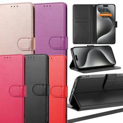 Phone Case for Samsung Galaxy S26 FE /Fan Edition Leather Wallet Folio Credit Card Holder with Magnetic Closure Wrist Strap Classic Flip Design Storage Slots Cover