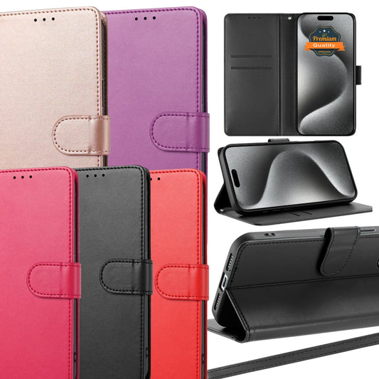 Phone Case for Motorola Moto G Stylus 5G 2026 /2025 Leather Wallet Folio Credit Card Holder with Magnetic Closure Wrist Strap Classic Flip Design Storage Slots Cover