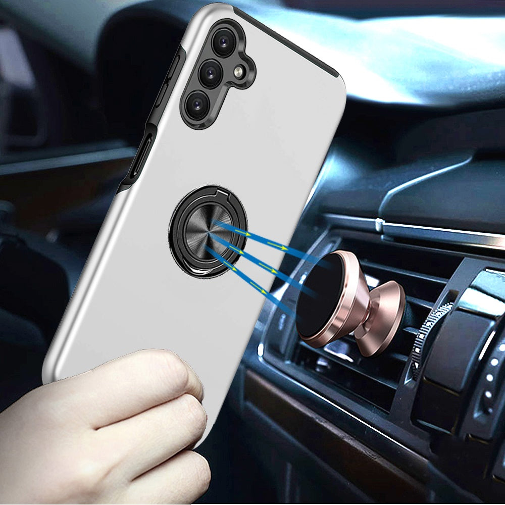 Invisible Ring Stand Shockproof Anti Slip Durable Grip Protective Hybrid Fit Magnetic Car Mount Holder