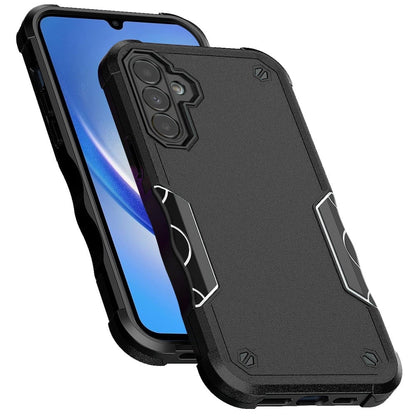 For Samsung Galaxy A15 5G Slim Tough Shockproof Hybrid Heavy Duty 2in1 Dual Layer TPU Bumper Rugged Rubber Defend Armor Case Cover