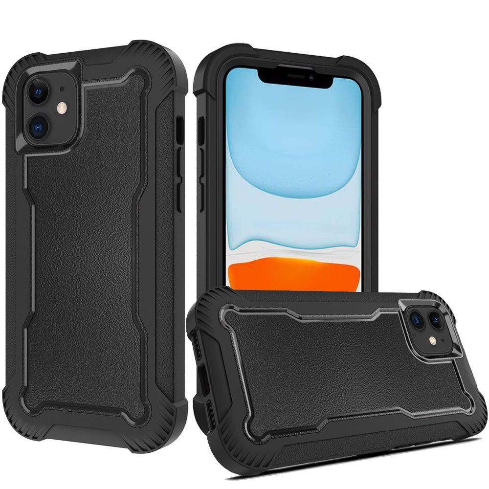 For Apple iPhone 16 Pro Max (6.9") Tough Hybrid Shockproof Hybrid PC + TPU Bumper Frame Rubber Drop Proof 3in1 Armor Full Body Case Cover
