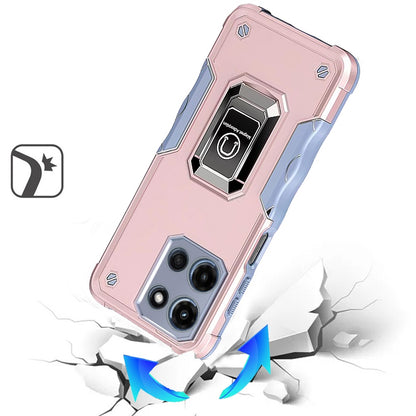 Hybrid Stand Magnetic Ring Holder Kickstand Heavy Duty Rugged Drop Silicone & Hard PC Shockproof