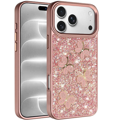 Cute Butterfly Diamond Glitter Metallic Hybrid Shockproof Shimmer Grip Stylish Protective Luxury Designer