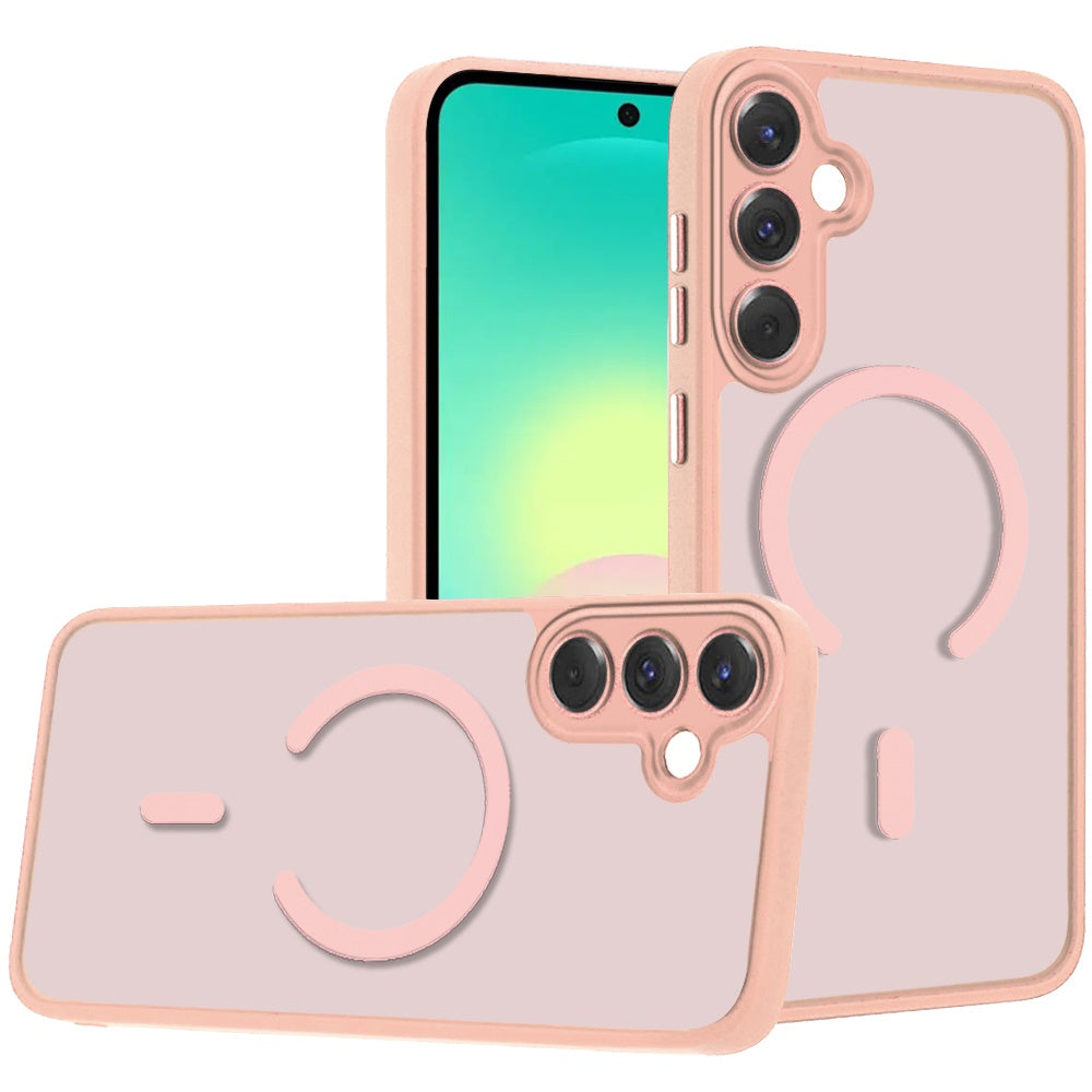 Matte Frosted Magnetic Back Hybrid Hard PC Soft TPU Camera Protection Slim Shock Absorbing Anti Fingerprint