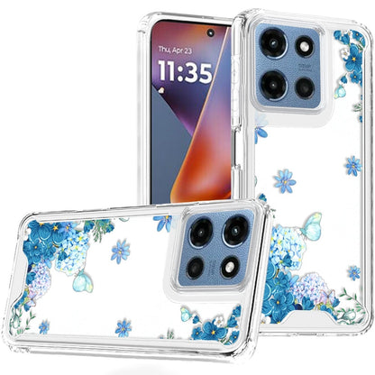 Phone Case for Motorola Moto G Play 5G 2026 Beautiful Floral TPU Shockproof Hybrid Rubber PC Slim Lightweight Protective Designer Pattern Cover