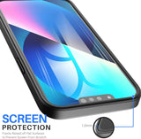 For Apple iPhone 15 Plus (6.7") Crystal HD Clear Back Panel + TPU Bumper Frame Hybrid Hard Shockproof Defender  Phone Case Cover