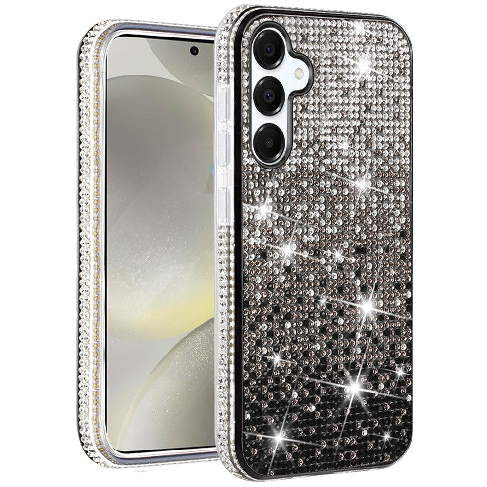 For Samsung Galaxy S25 /S24 Glitter Bling, UltraThin TPU Sparkle Diamond Rhinestone Shiny Full Crystal Stones Back Case Cover