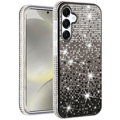 For Samsung Galaxy S25 /S24 Glitter Bling, UltraThin TPU Sparkle Diamond Rhinestone Shiny Full Crystal Stones Back Case Cover