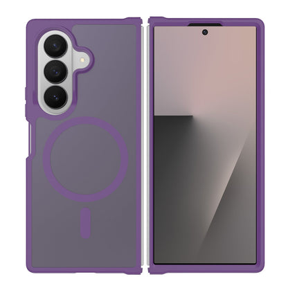 Phone Case for Samsung Galaxy Z Fold 8 Ultra Magnetic Circle Matte Hybrid Shockproof Smooth Grip Durable Camera Protection Soft Touch TPU Armor Cover