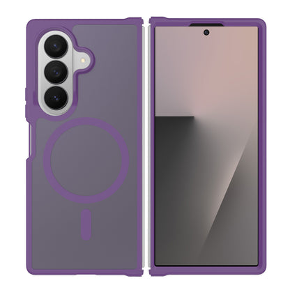 Phone Case for Samsung Galaxy Z Fold 8 Ultra Magnetic Circle Matte Hybrid Shockproof Smooth Grip Durable Camera Protection Soft Touch TPU Armor Cover