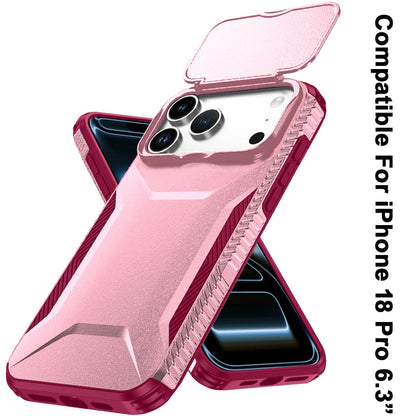 Phone Case for Apple iPhone 18 Pro Shockproof Hybrid Rugged Grip Camera Window Guard Window Protective Heavy Duty Slim Textured Design Cover