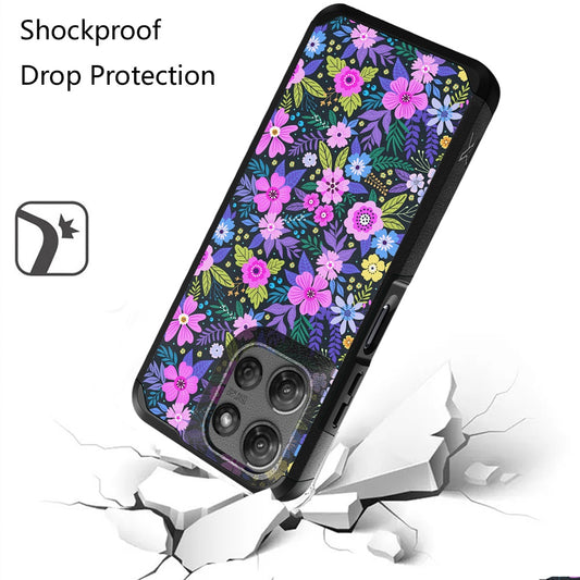 For Motorola Moto G Stylus 5G 2026 /2025 Slim Tough Shockproof Hybrid with Dual Layer Hard PC + TPU Protection, Armor for Strong Drop & Impact Resistance Case Cover Mystical Floral Boom