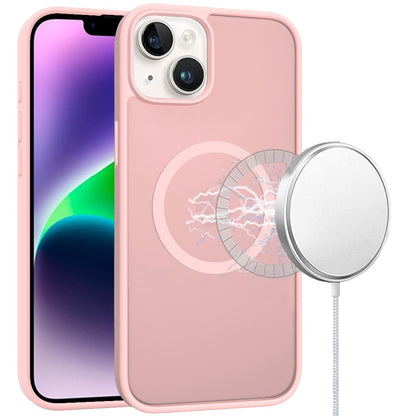 For Apple iPhone 15 Pro Max MagSafe Compatible Case Hybrid Soft TPU Bumper Hard Translucent Matte Back Slim Shockproof Case Cover