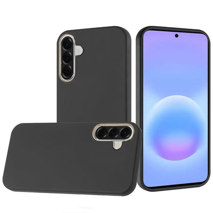 Phone Case for Samsung Galaxy A57 Hybrid Silicone TPU Rubber Chromed Edge TPU Bumper Reinforced Corners Shock Absorbing Protection Cover