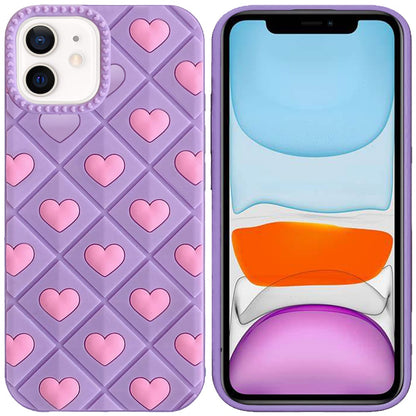 Phone Case for Apple iPhone 11 Fashionable Silicone Textured Decorative Design Pattern Protective Rubber TPU Hybrid Protection Cover