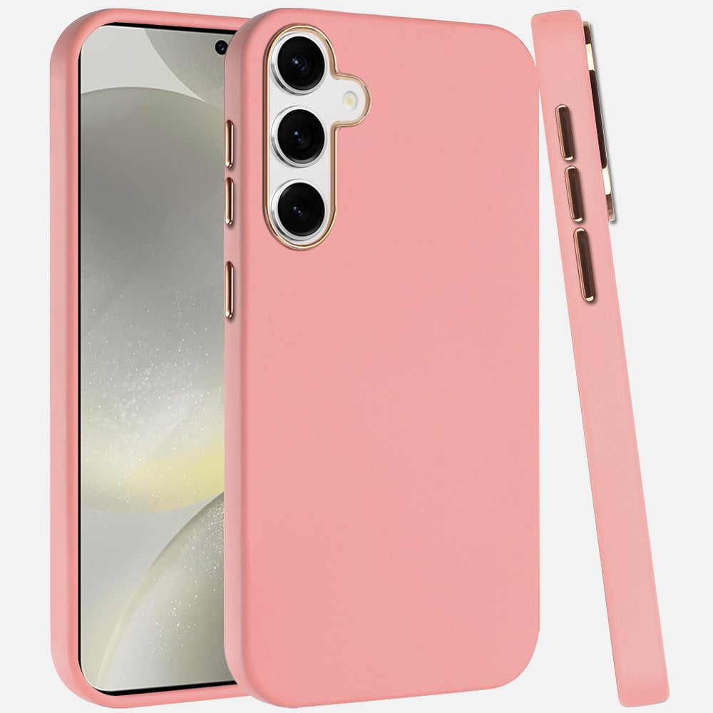 For Samsung Galaxy S25 /S24 Hybrid Armor Shockproof, Durable Bumper Rubber Gummy Gel Slick Hard PC Silicone TPU Case Cover