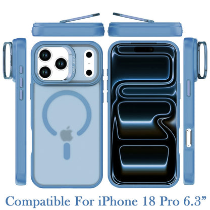 Phone Case for Apple iPhone 18 Pro Magnetic Shockproof Hybrid Camera Stand Guard Anti Slip Rubber Durable Protective Matte Design Cover
