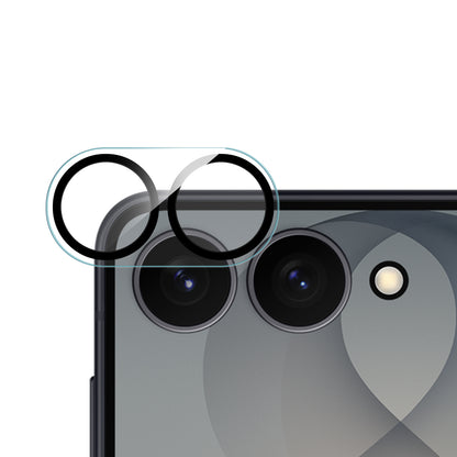 Camera Lens Protector for Samsung Galaxy Z Flip 8 Camera Lens Protector Tempered Glass Transaprent Black Edge Case-Friendly Ultra-Thin Black