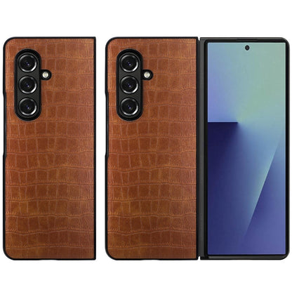 Phone Case for Samsung Galaxy Z Fold 8 Ultra Premium PU Vegan Leather Hard Shell Snap On Slim Fit Hybrid Protective Reinforced Design Cover