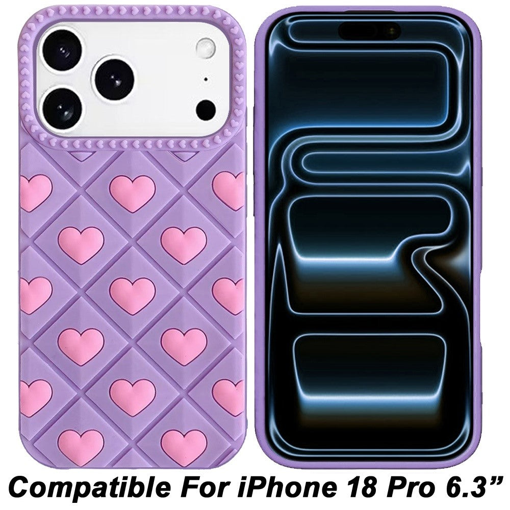 Fashionable Silicone Textured Decorative Design Pattern Protective Rubber TPU Hybrid Protection