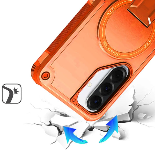 Magnetic Kickstand Rugged Shockproof Armor Grip Anti Slip Heavy Duty Protective Matte Stand Hybrid