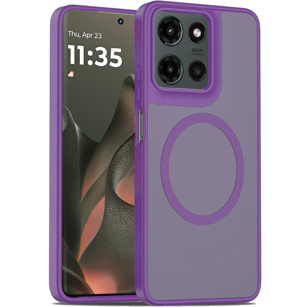 For Motorola Edge 2025 MagSafe Compatible Case Hybrid Soft TPU Bumper Hard Translucent Matte Back Slim Shockproof Case Cover