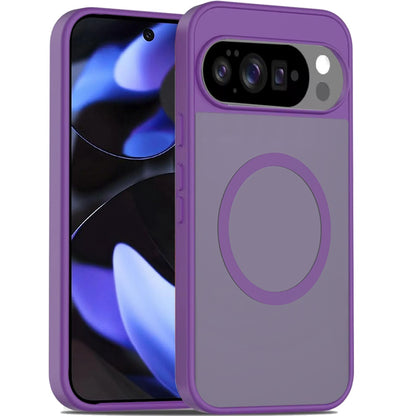 For Google Pixel 10 Pro XL MagSafe Compatible Case Hybrid Soft TPU Bumper Hard Translucent Matte Back Slim Shockproof Case Cover