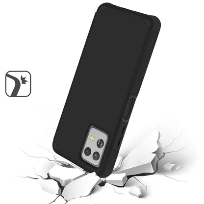 For Motorola Moto G Power 5G 2023 Fashion Graphic Design Hybrid 2in1 Tough Strong Hard PC TPU Frame, Magnet Mount Friendly, Shockproof Protection Case Cover Black