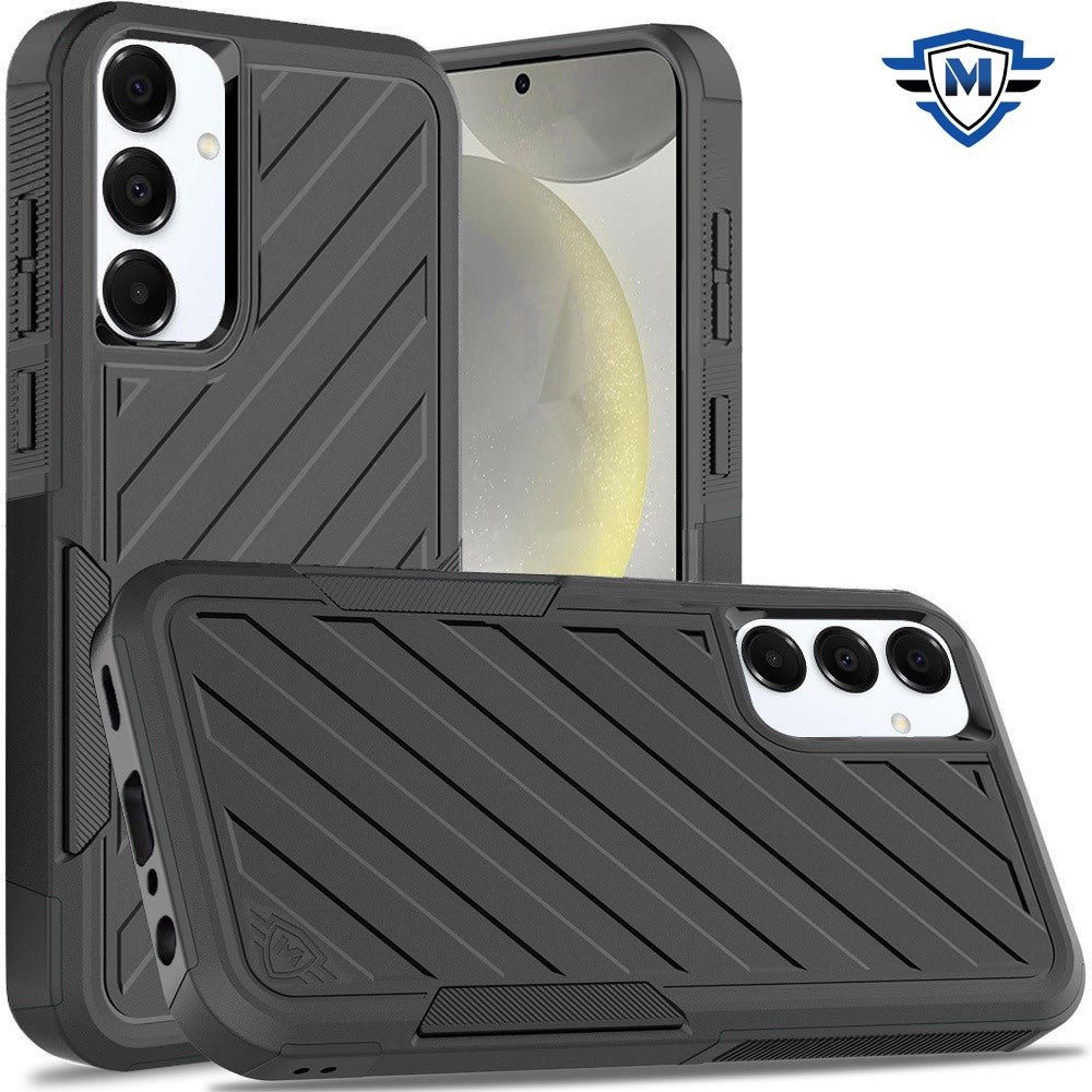 For Apple iPhone 17E /16E Premium Hybrid Rugged lined Shockproof Textured 2-in-1 Non-Slip Hard PC & TPU Non Slip Tough Case Cover