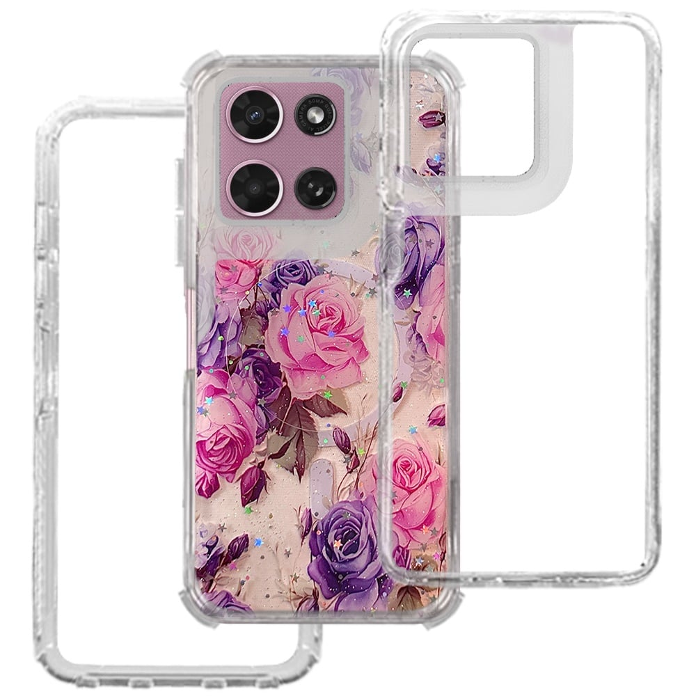 Phone Case for Motorola Moto G Play 5G 2026 Magnetic Hybrid Printed Pattern Design Cover